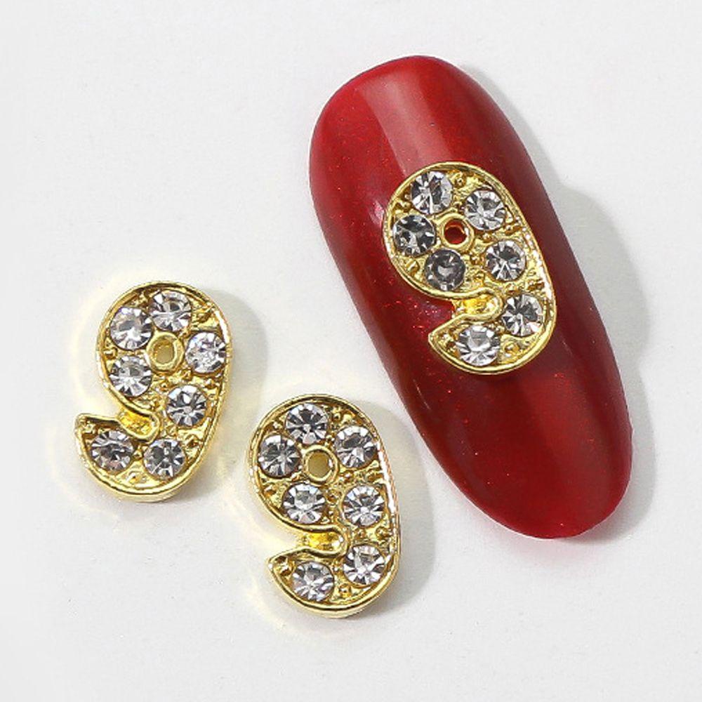 AUGUSTINA Agustina Nail Art Dekorasi Wanita Fashion Nail Drills Hiasan Kuku 3D Nail Jewelry