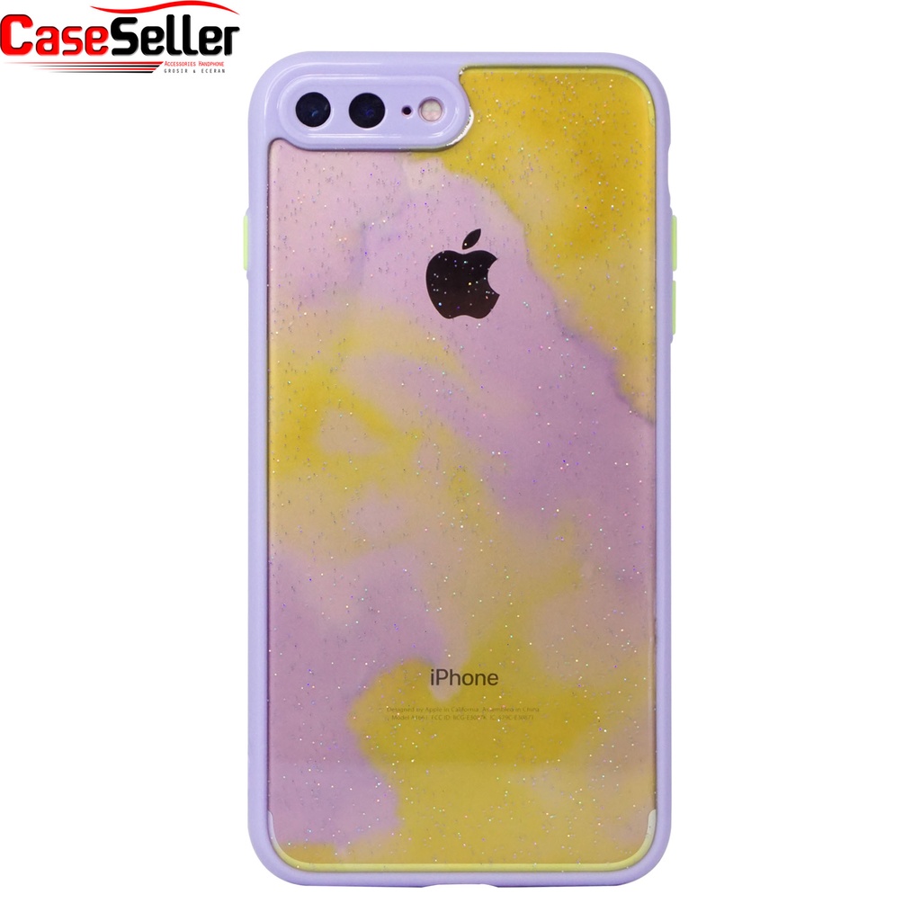 Oppo A54 4G | A32 / A33 / A53 2020 | A12 / A5S / A7 / A11K | A5 2020 / A9 2020 Case Clear Glitter Case Casing HP Cantik