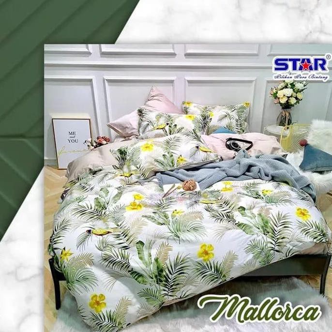 Sprei Star, Esra Dll, Mallorca Hijau Uk Bed 160 Rasasayang44