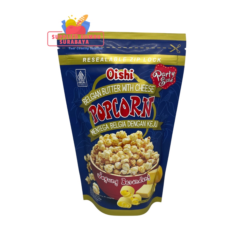 Snack Oishi Popcorn Caramel Coklat 100g