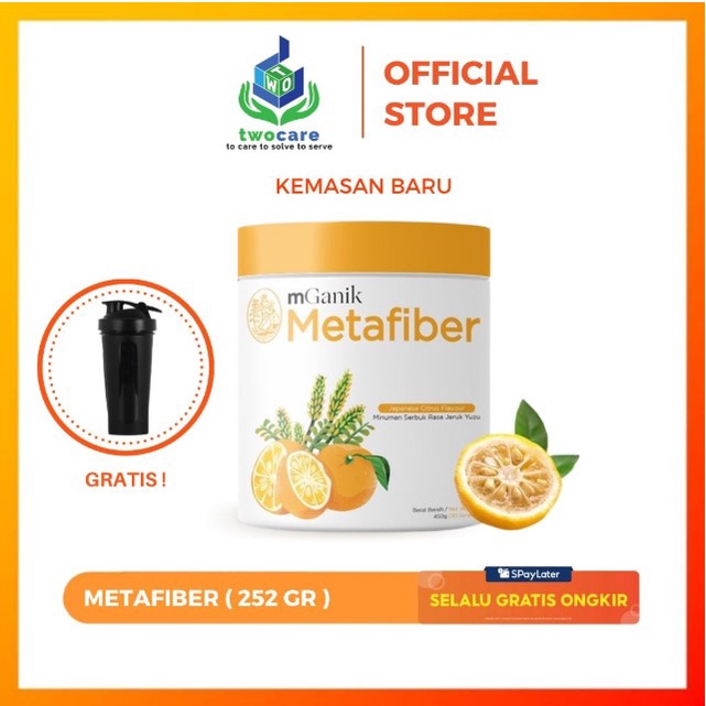 Mganik Metafiber M Ganik Meta Fiber - Minuman untuk Diabetes &amp; Gula Rasa Jeruk , Lychee