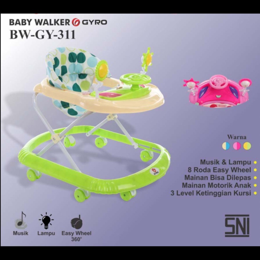Babywalker Anak Bayi - BABY WALKER GYRO GY 311