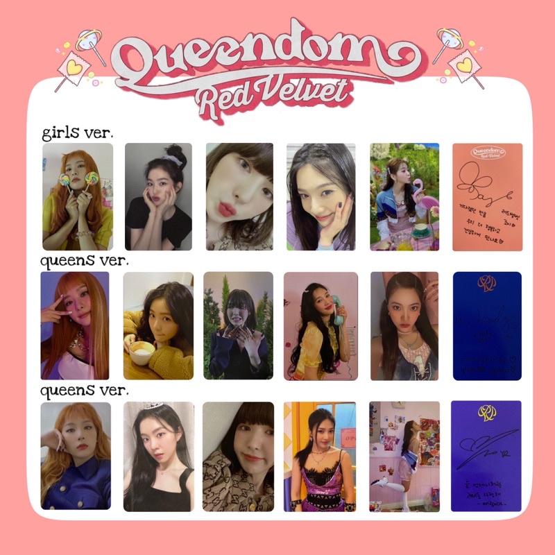 [READY] Unofficial Red Velvet Queendom Photocard