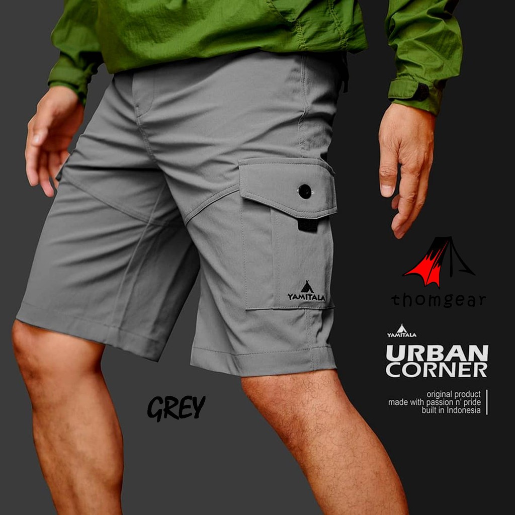 Celana Pendek Gunung Outdoor Hiking Pendek Yamitala Urban Corner Unisex Pria Wanita Laki Laki Cewek Cewe Cowok Cowo Dewasa Quickdry Stretch Elastis Slim Fit Reguler Karet Pinggang Original Terbaru Ukuran S Xl 27 Jumbo Thomgear