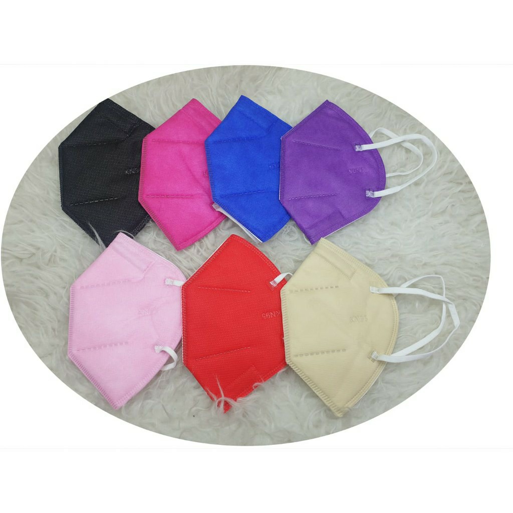 masker kn95 dewasa kn95 5 ply polos warna 1 pcs satuan