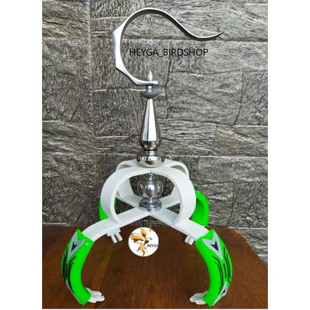 Full Set Cakram/Mahkota Sangkar Burung Murai Lengkap dengan Gantungan Bnr Non Lipat + Pion Kerucut S