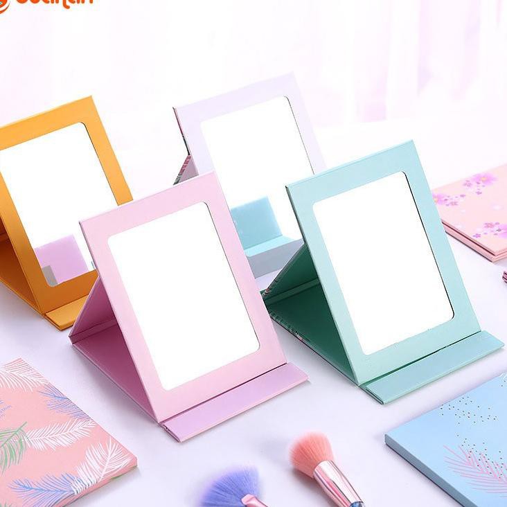 Top Promo Kaca Lipat Cermin Rias Model Buku Portable Kecil Cermin Cover Lucu