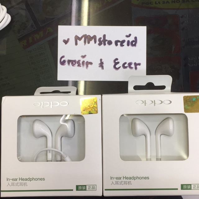 Headset handsfree earphone oppo MH133 original 100%