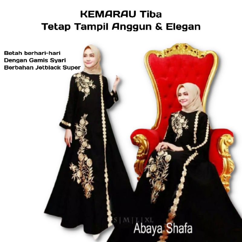 Baju Gamis Syari Syar'i Simple Dan Elegan Untuk Remaja Fashion Muslim Jumbo Lebaran Terbaru 2022 Sya