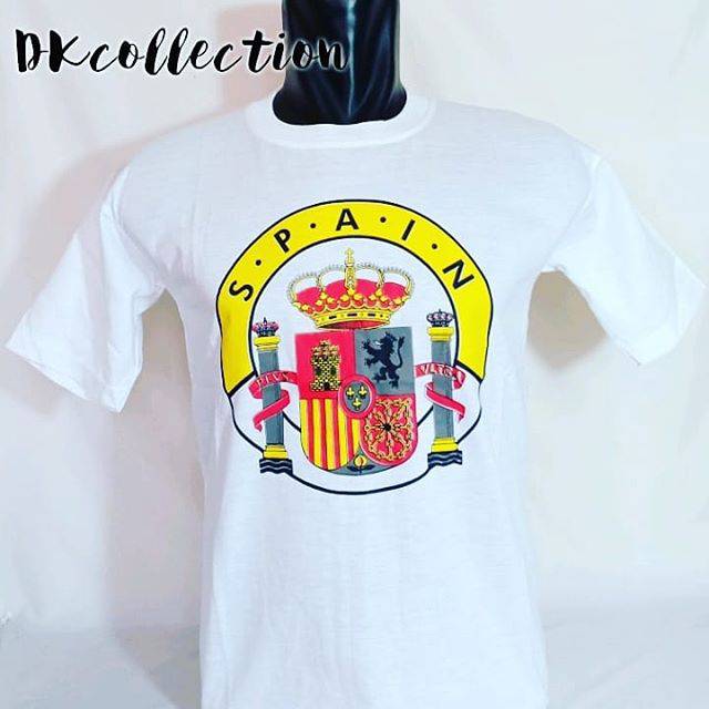 KAOS SPAIN SOUVENIR KAOS SPANYOL SOUVENIR KAOS BARCELONA SOUVENIR SPAIN