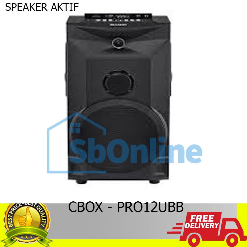 SPEAKER AKTIF SHARP CBOX-PRO12UBB 12 INCH