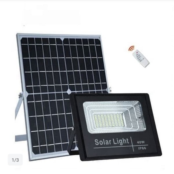 LAMPU KAP SOROT LED 300W 300 WATT CAHAYA PUTIH + SOLAR CELL