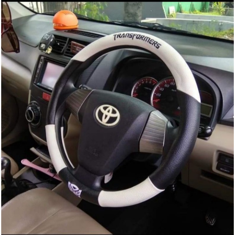 Sarung setir mobil Cover stir Transformers Putih Cover stir Toyota vios gen 1/gen 2/ gen 3