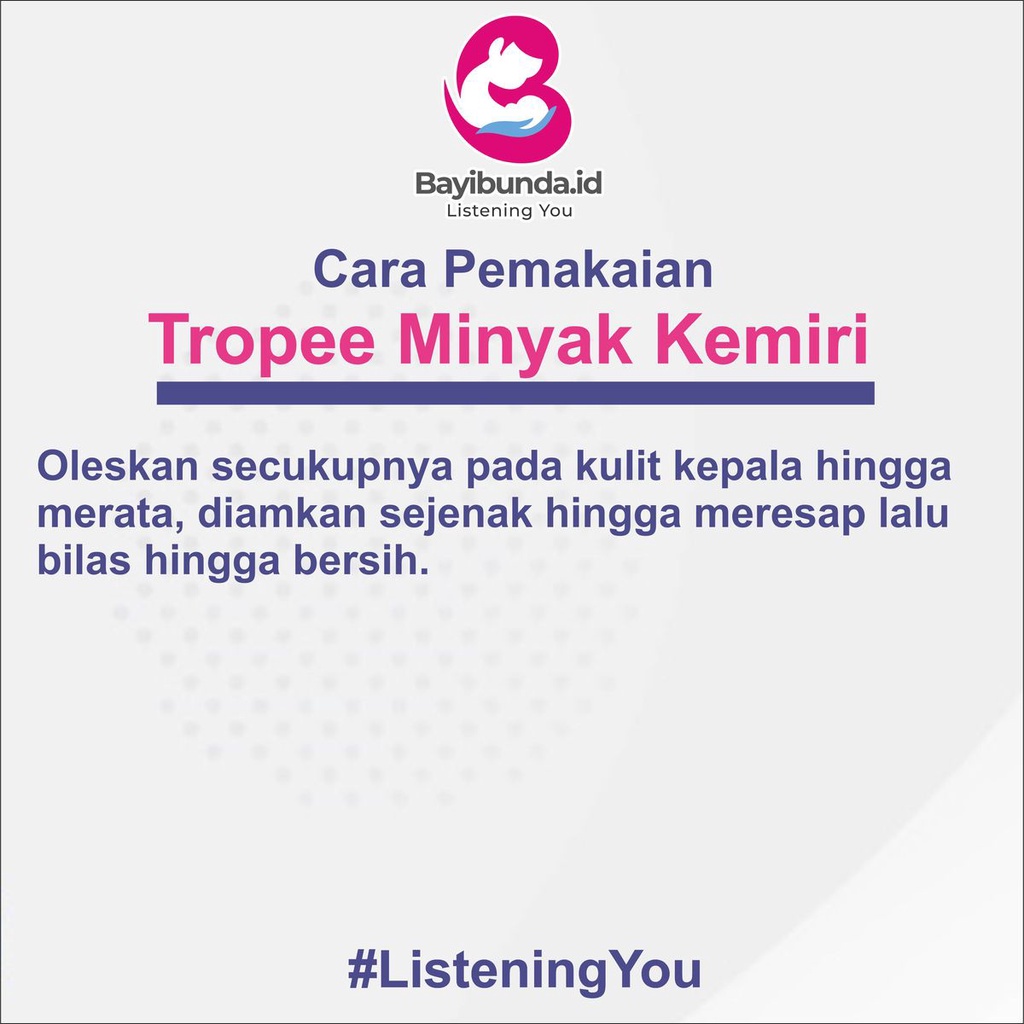 Tropee Bebe Minyak Kemiri | Candlenut Oil |  Minyak Kemiri | Minyak Rambut Bayi |  Hair Serum | Penumbuh Rambut Bayi | 100 ml