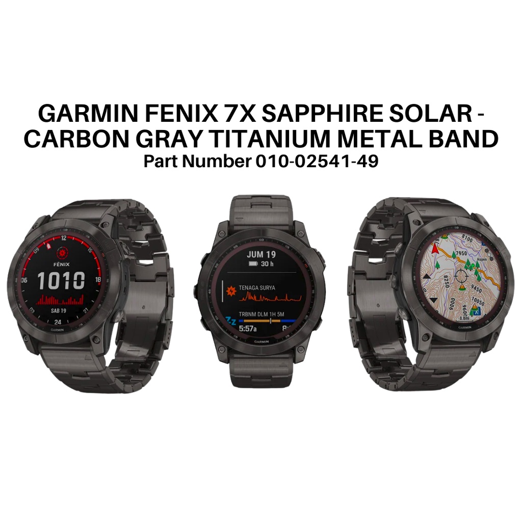 GARMIN SMARTWATCH FENIX 7X SAPPHIRE SOLAR GPS WATCH NEW GARANSI RESMI TAM