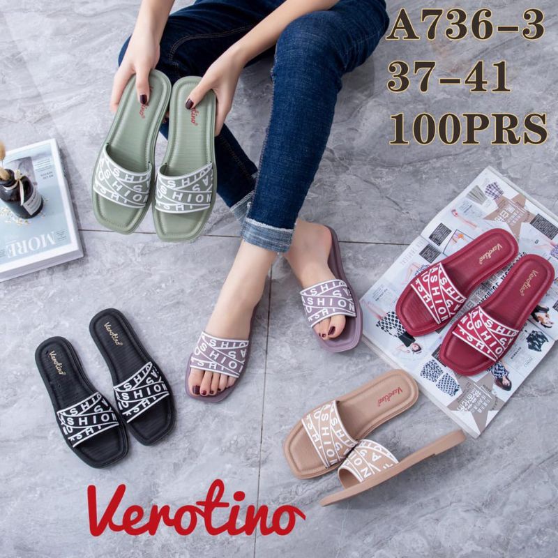 sandal selop karet jelly verotino A736-3