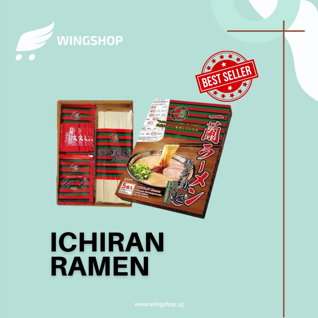 

(PO) 1Box Ichiran Ramen Mie Ramen Terkenal di Jepang Isi 5 Porsi