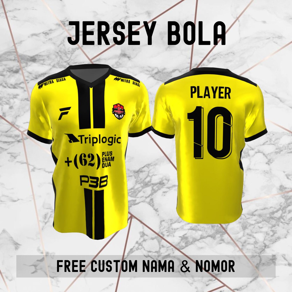 Jersey Persekat Tegal Klub Bola Baju Kaos Custom Nama dan Nomor Punggung - 546