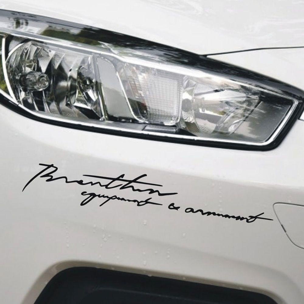 Top Stiker Mobil Aksesoris Baru Kepribadian Huruf Inggris Signature