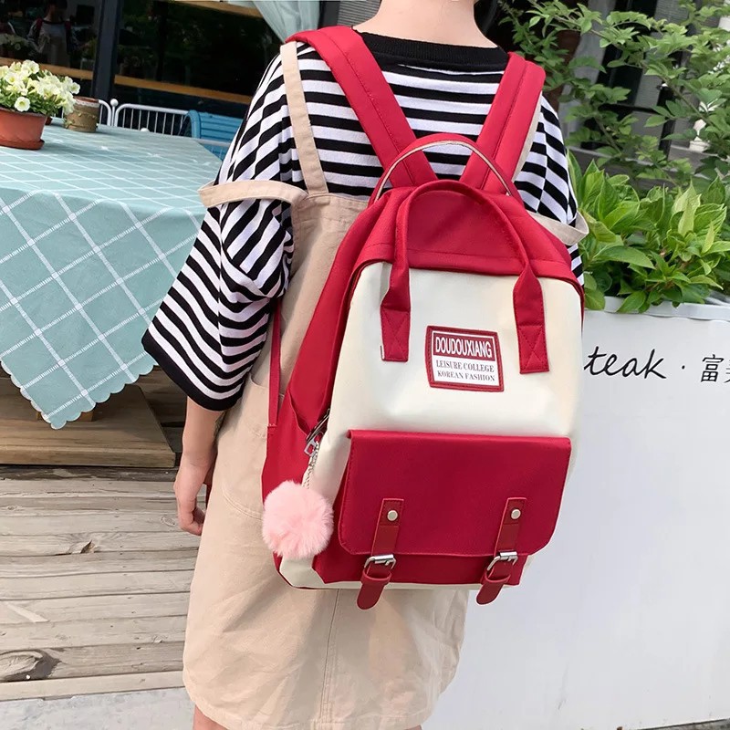 TAS RANSEL AFGAN - Tas Ransel Backpack Fashion Wanita Korea Stylish-TAS MURAH