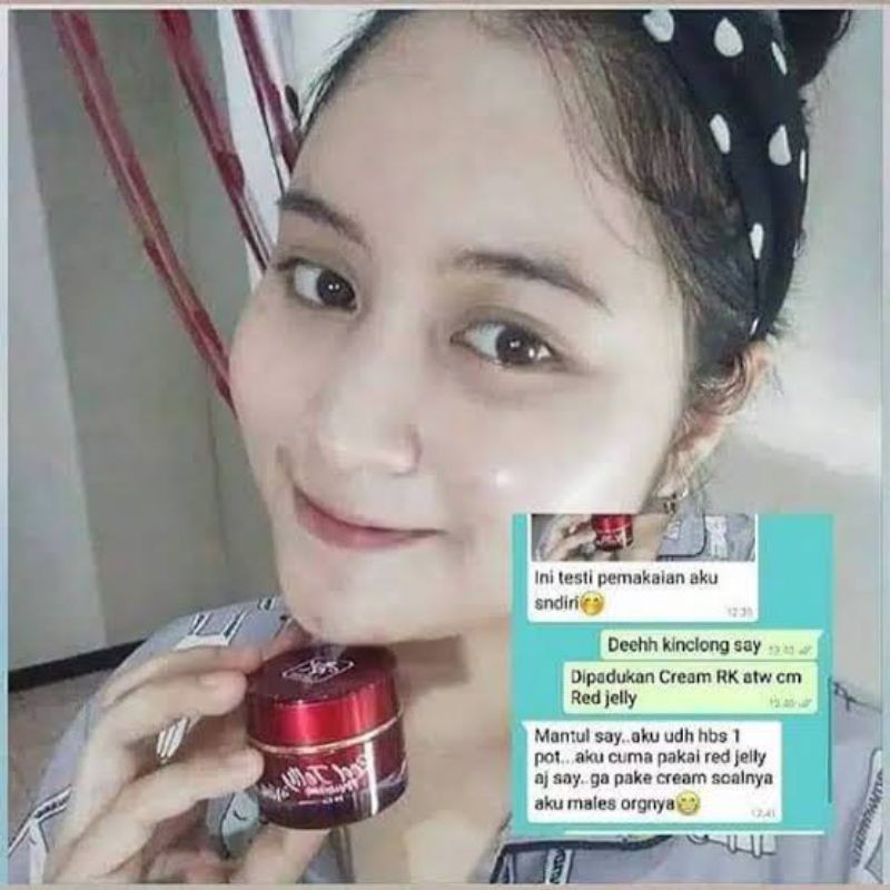 RED JELLY KRIM PENGHILANG JERAWAT MEMBUAT KUKIT BERSIH CERAH GLOWING ORIGINAL BPOM