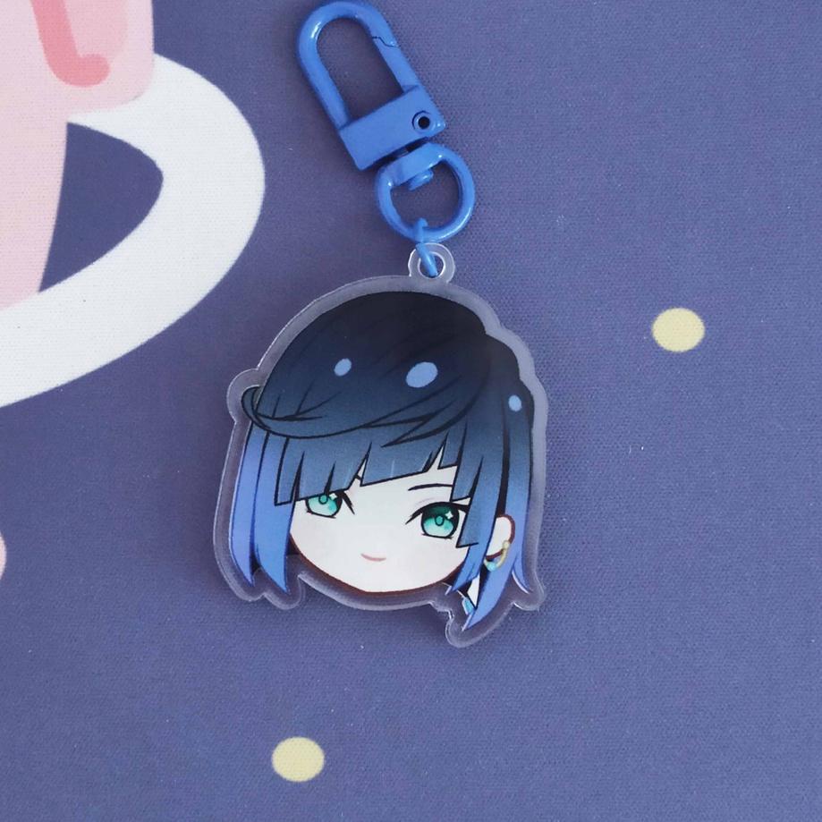☂ LIYUE PEEPS | Genshin Impact KEYCHAIN GANTUNGAN KUNCI | Hutao Ganyu Xiao Zhongli Tartaglia Childe 