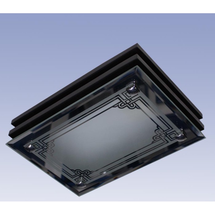 Lampu Plafon Minimalis Kayu Persegi Panjang 1 Lampu