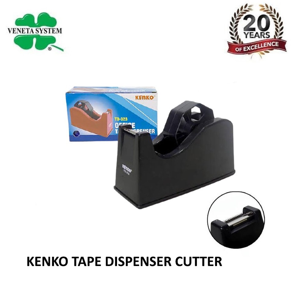 Kenko Tape Dispenser Dual Core TD 323 / Tempat Selotip / Tape Cutter