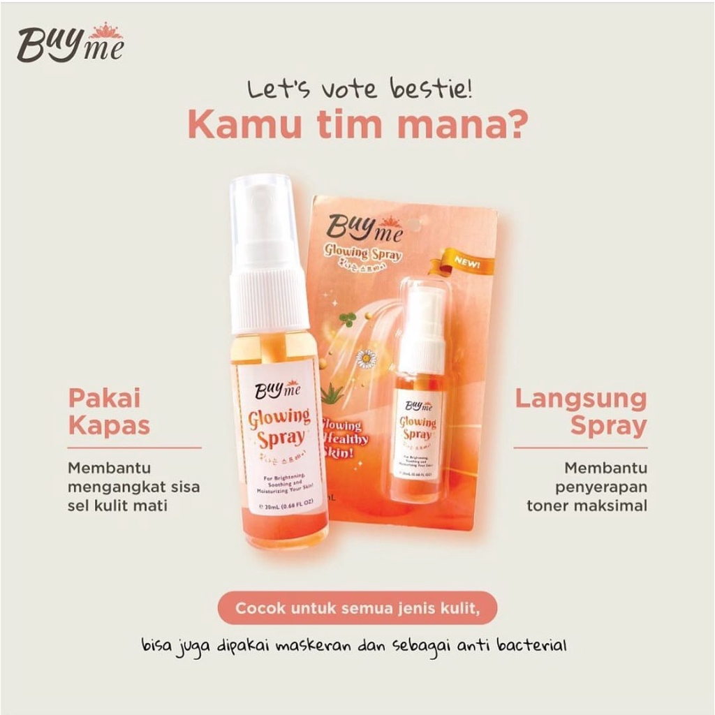 BUYME Paket 4 IN 1 : Bodywash + Magic Scrub 50 ml + Sunscreen + Glowing Spray + M.scrub 10 ml FREE Magic Glove