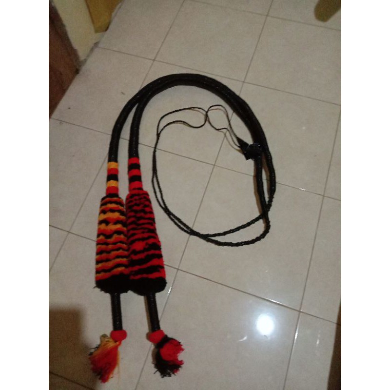 Cambuk/Pecut Bopo Gombyok 3m / pecut tari / cemeti / cambuk / pecut / barongan / reog / kuda