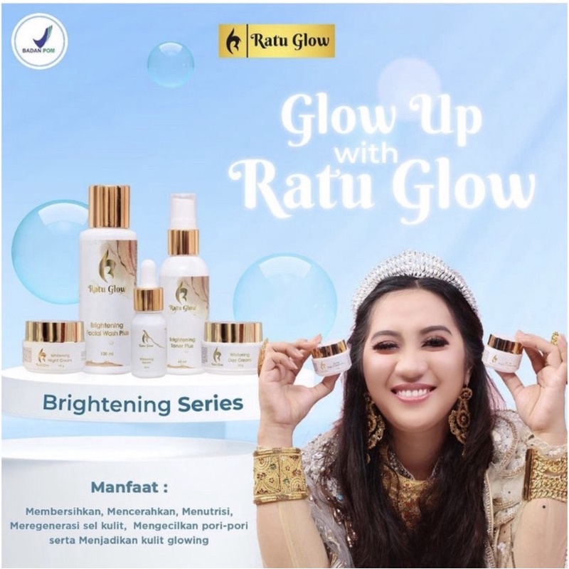 RATU GLOW SKINCARE ORIGINAL PAKET BRIGHTENING & PAKET ACNE ORIGINAL FREE GIFT PENCERAH WAJAH BPOM FL