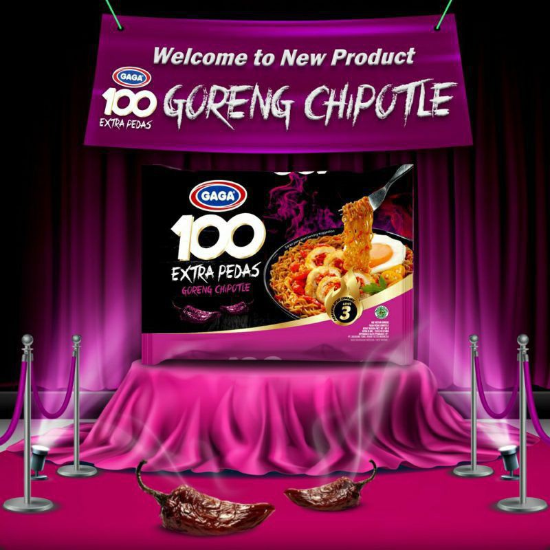 

Mie Gaga 100 Chipotle Jalapeno Soto Lada Hitam
