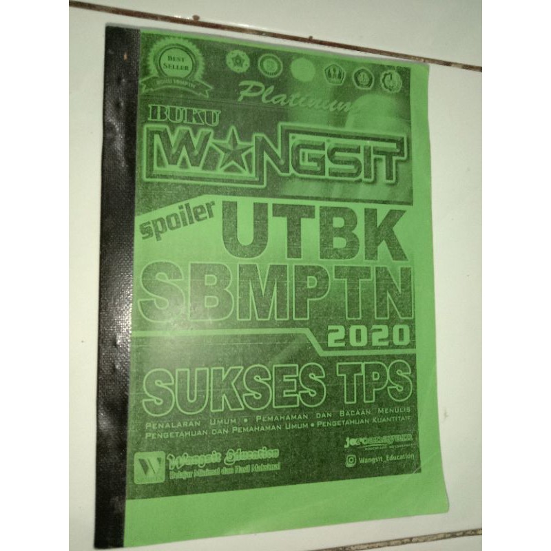 Buku WANGSIT UTBK SBMPTN 2020 TPS (PRELOVED)