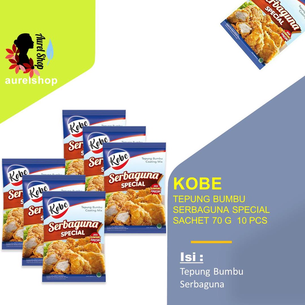 

KOBE Tepung Bumbu Serbaguna Special kemasan Renceng @70g x 10pcs
