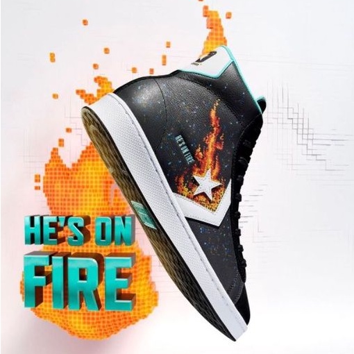 CONVERSE PRO LEATHER NBA JAM - HIGH BLACK/TART ORANGE