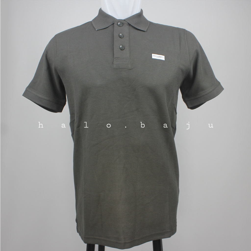 OXYGEN DENIM (107-225331) Kaos Kerah Oxygen - Polo Oxygen Hitam Slim - Polo Shirt Oxygen Cobalt