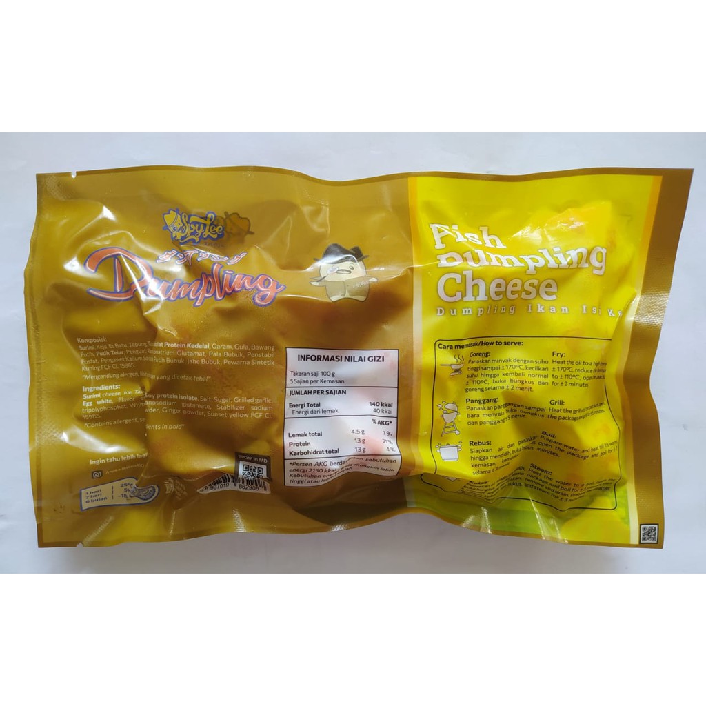 Spylee Dumpling Keju Ikan Isi 14-16 (250GR)