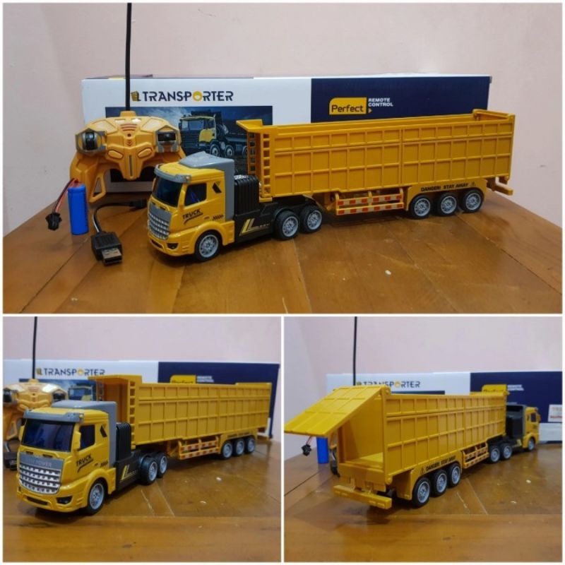 Mainan Rc Car Mobil Truk Fuso - Rc Truk Bak Tanah Long Vehicle