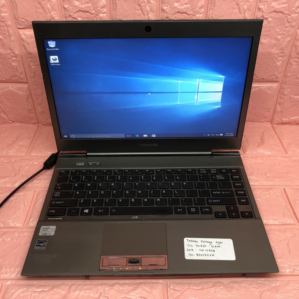 Laptop slim TOSHIBA PORTEGE Z930 CI7 - RAM 6GB - SSD 128GB BERKUALITAS