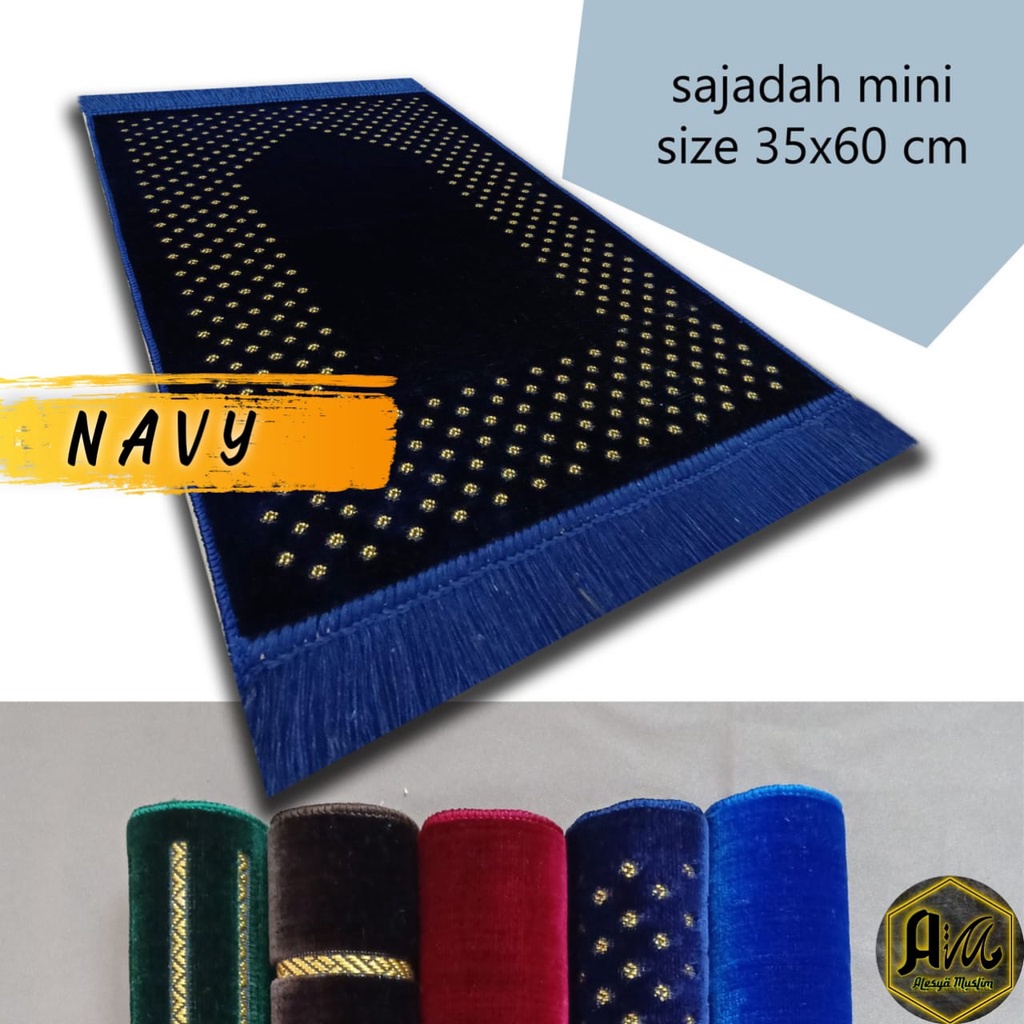 Sajadah muka polos 35 x 65 cm