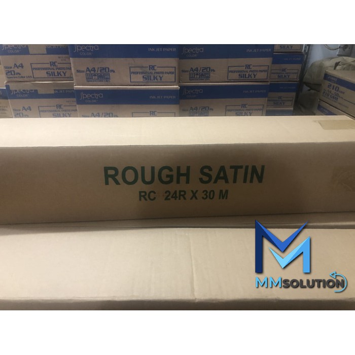 Spectra 24R Photo Rough Satin 260 Gram (60,96CM x 30Meter) / Kertas Foto Satin 24R for Plotter