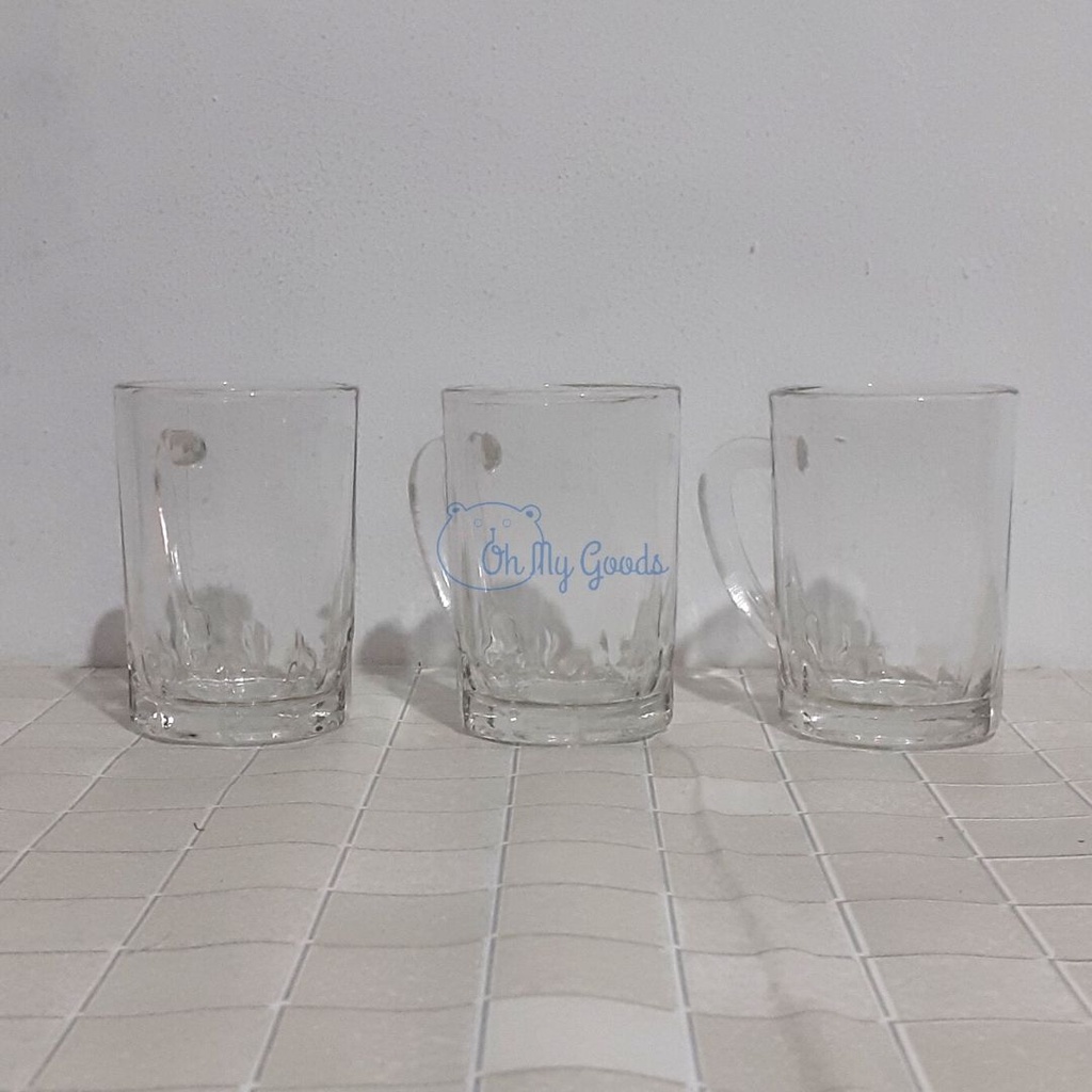 Gelas Gagang Kaca Kecil Polos