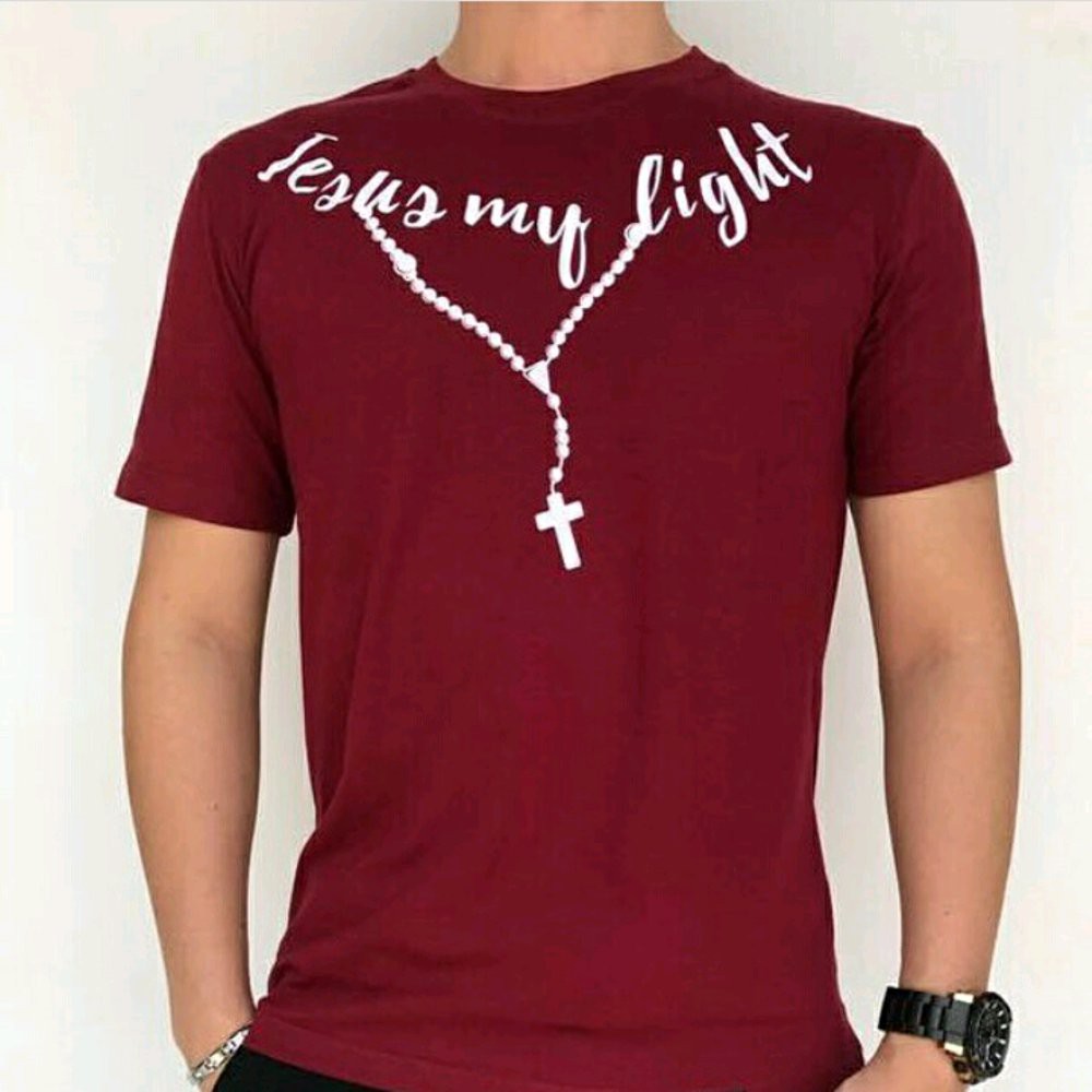 KAOS ROHANI KRISTEN KATHOLIK JESUS MY LIGHT terlaris