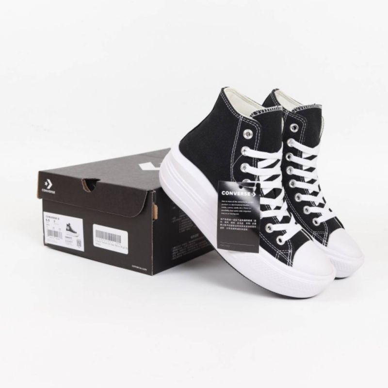 Converse Chuck Taylor All Star Move High Black White