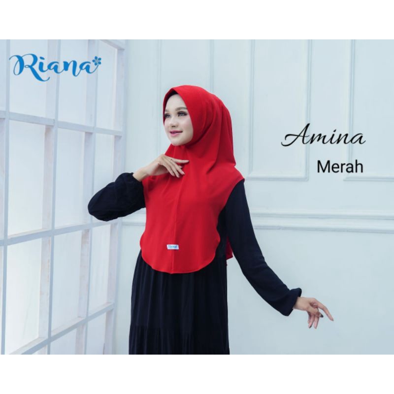 HIJAB RIANA TERNYAMAN-Merah