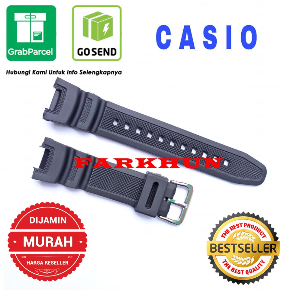 STRAP PREMIUM CASIO SGW-100 CAKEP SGW100 BAND TALI JAM TANGAN SGW 100 RUBBER WATCH KARET BEST SELLER