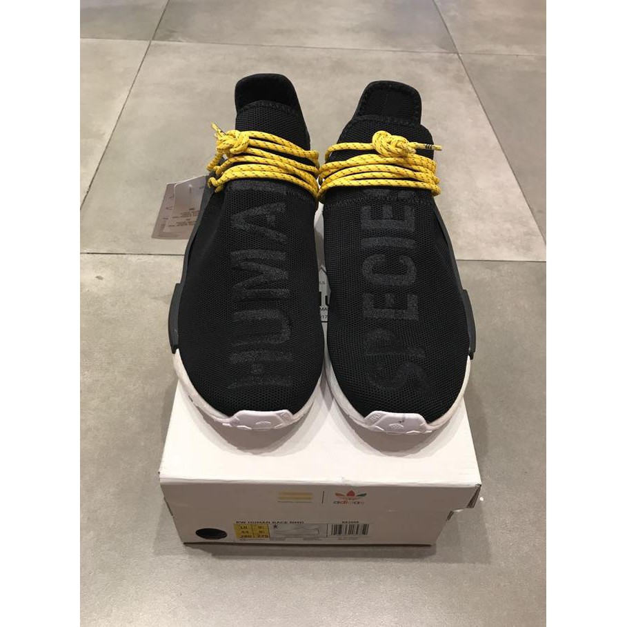 Adidas NMD Pharrell Williams HUMAN Race Perfect Kicks Quality - Hitam, 45