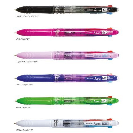 

Ballpoint Zebra Hana 4C 0.7 mm / Ballpoint Semi Gel Ink Zebra 4 Warna / Ballpoint Click 0.7 mm