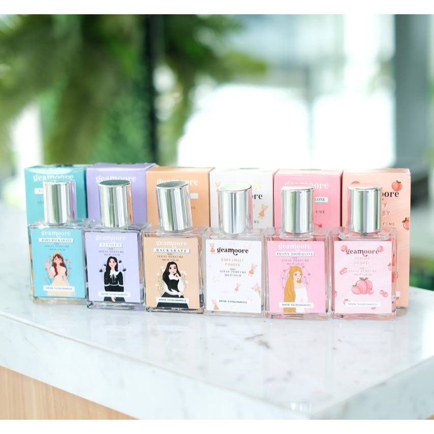 PARFUM GEAMOORE 30ML 15ML BOTOL SPRAY FARFUM THAILAND BACCARAT ROUGE PARFUM ADDICTED SERIES GEAMOORE BODY MIST PARFUM BACCARAT VANILLA BACARAT TAHAN LAMA INSPIRED PARFUM GEAMORE 30ML WANITA CEWEK WANITA BAYI MINYAK WANGI ANAK PEREMPUAN MURAH