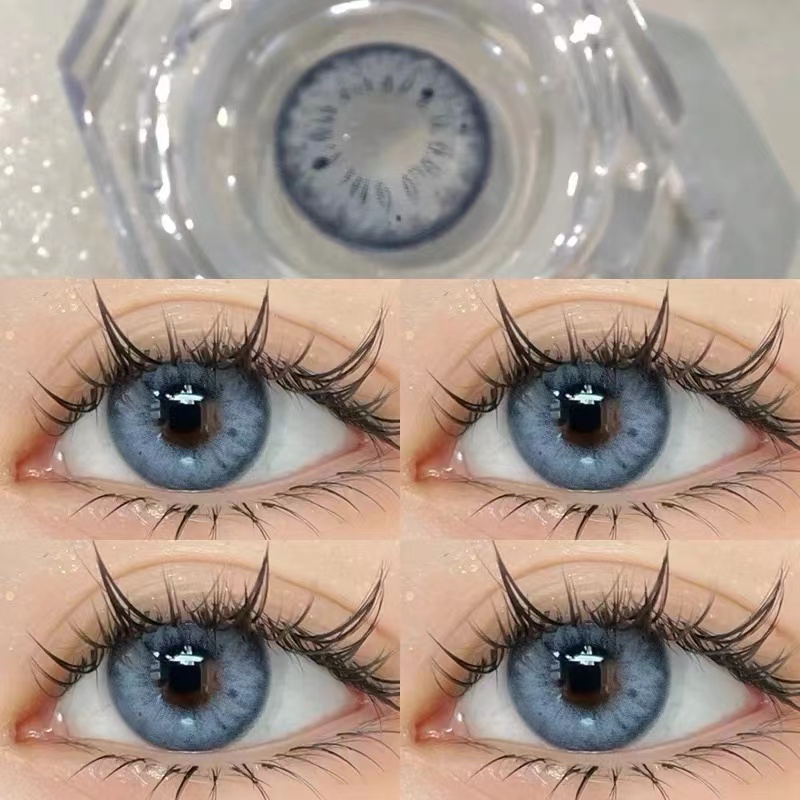 [✅COD &amp; READY STOCK ] Softlens Mata Normal Plano RUSSIA GIRL/ PATTAYA/ GALAXY Abu-abu Coklat Biru Exoticon Sepasang Lensa Kontak Warna Alami Korea Terlihat Natural Melembabkan Big Eye Lensa